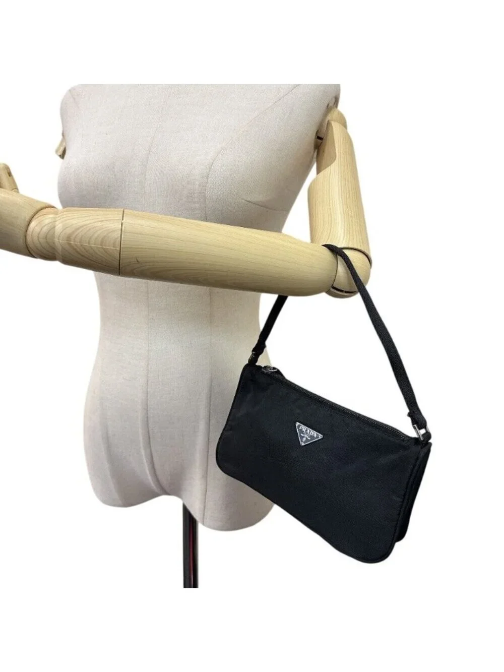 Prada Mini Bag Logo Accessory Pouch Triangle